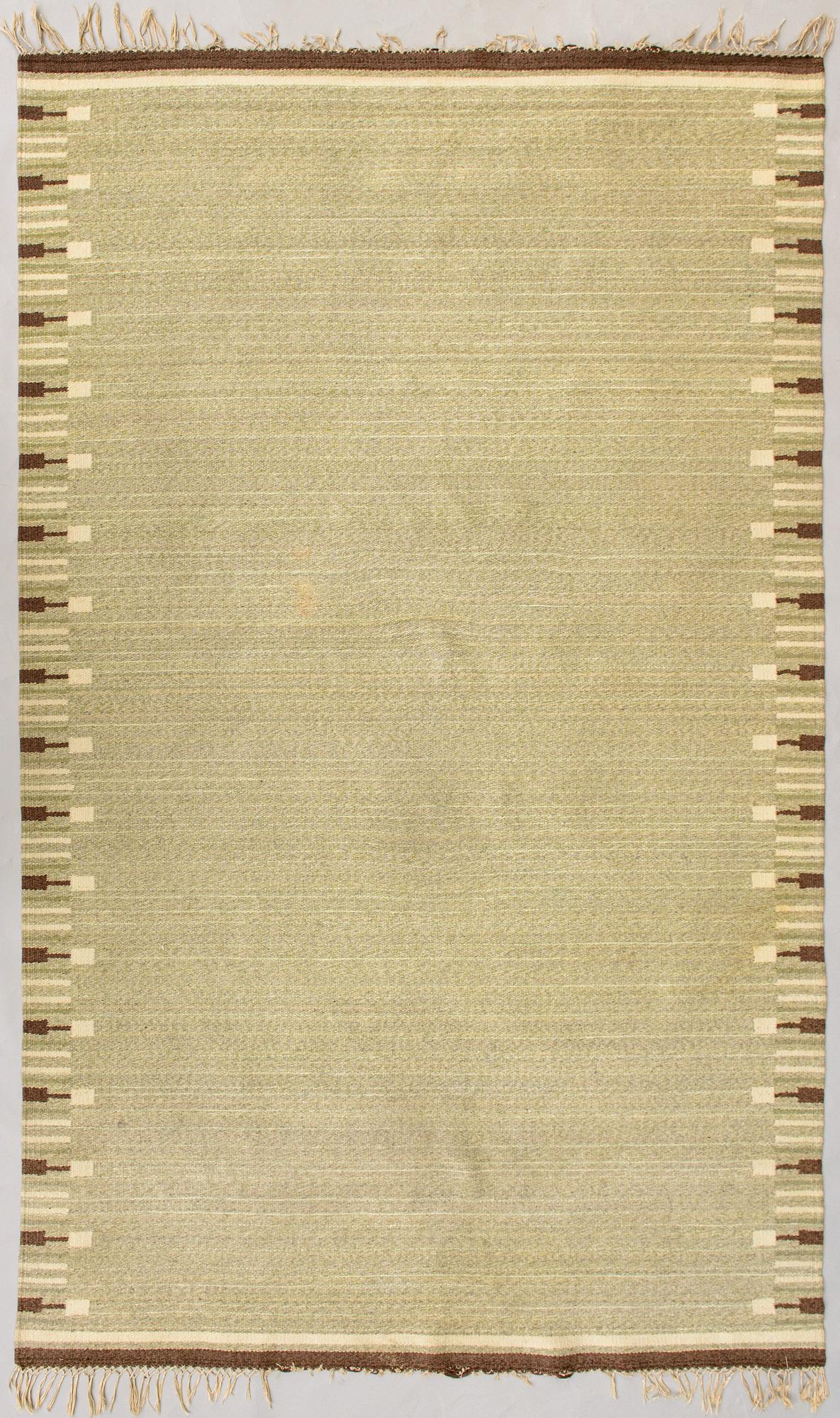 Aappo Härkönen, A 1930s Finnish flat weave carpet. Circa 315x190 cm.