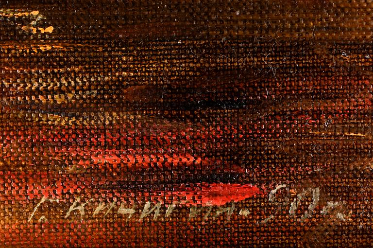 GEORGIJ PETROWISTICH KITSCHIGIN. Olja på duk. Signerad Kitschigin och daterad -90.