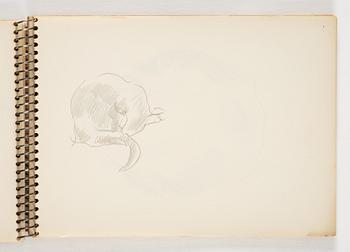 Lotte Laserstein, 4 skissböcker med blyertsteckningar.