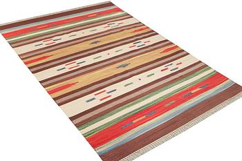 A Durry carpet, c. 200 x 200 cm.