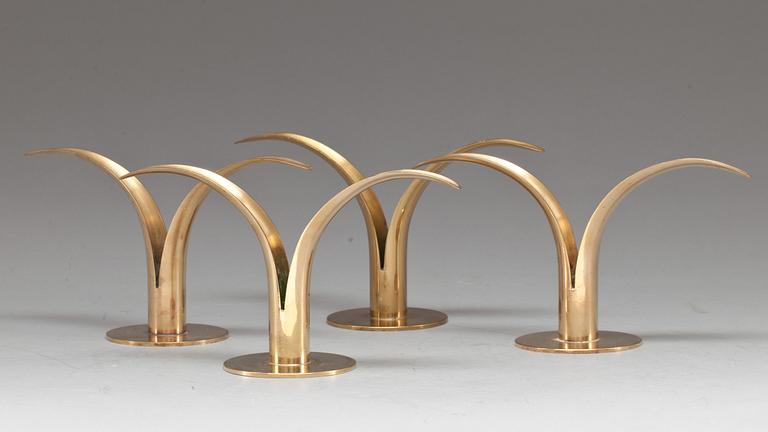 LJUSSTAKAR, 4 st, Ystad metall, Ivar Åhlenius Björk.