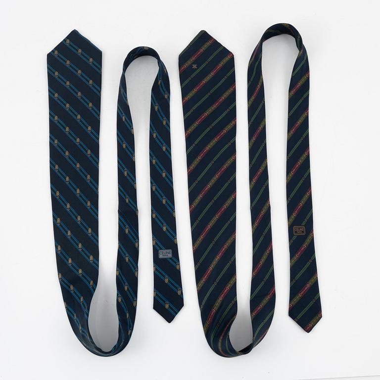 Céline,  silk ties, 5 pcs.