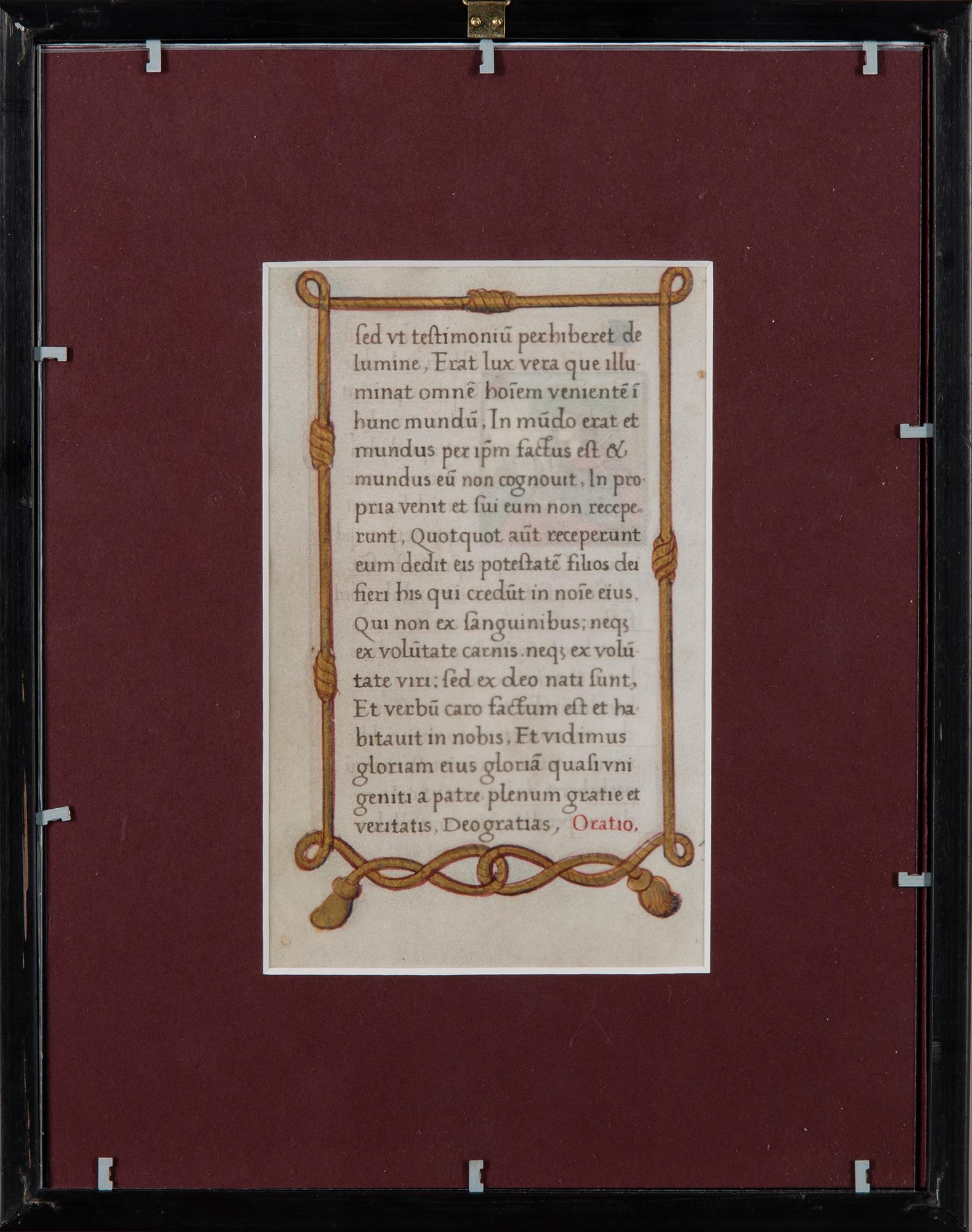 ILLUSTRERAT MANUSKRIPT, troligen Frankrike 14-1500-tal.