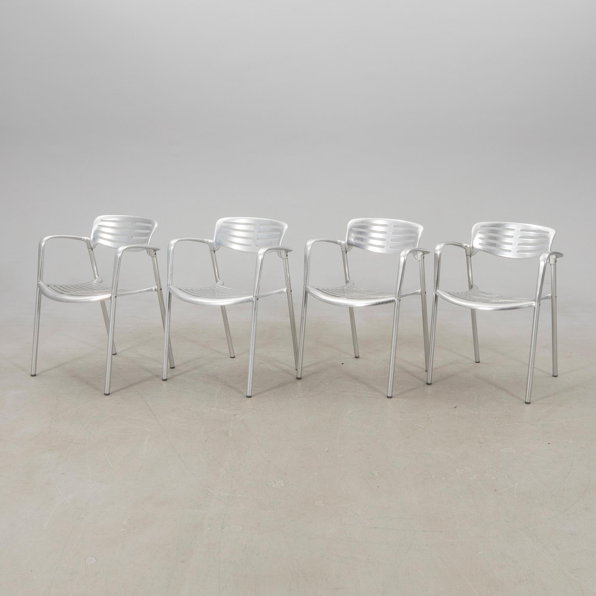 Jorge Pensi, four "Toledo" chairs for Amat-3 Spain.