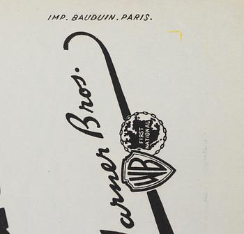 A vintage movie poster, 'Nattens eskader (The Dawn Patrol)', 1938.