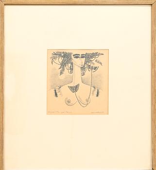 Max Walter Svanberg,  a set of four lithographs signed and dated.