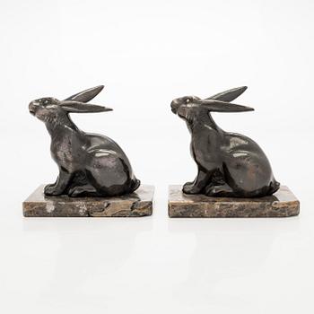 Bokstöd, ett par, 1900-tal.