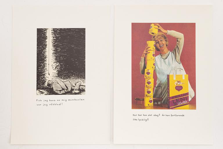 Jan Stenmark, portfolio signerad numrerad 206/500 med 16 grafiska blad.
