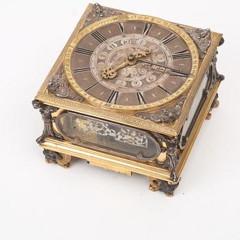 Traveller's Baroque Clock "Polish clock" by N Vogel (clockmaker in Stockholm 1695-1723).