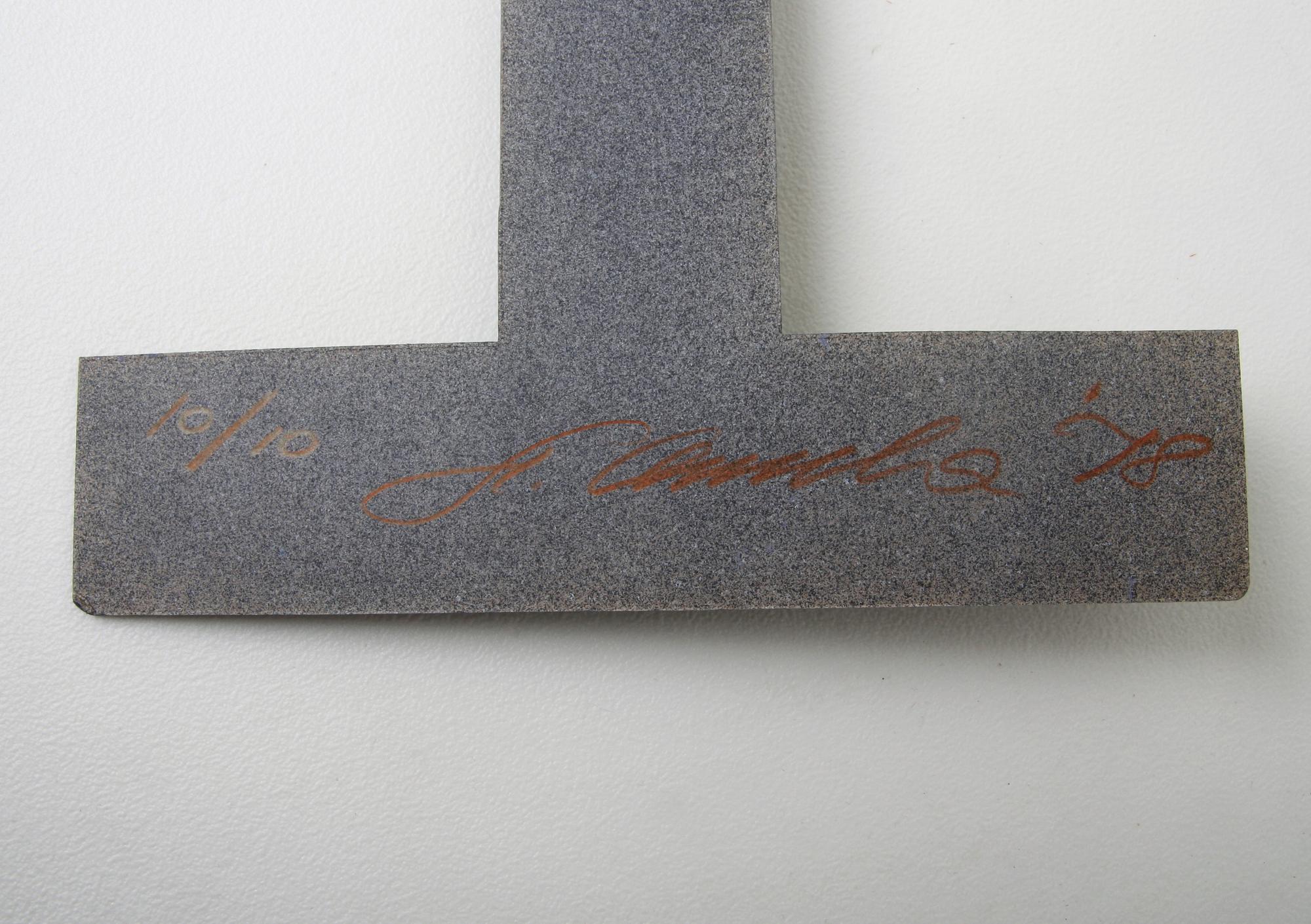 STEFAN WEWERKA, objekt, kartong, sign o numr 10/10.