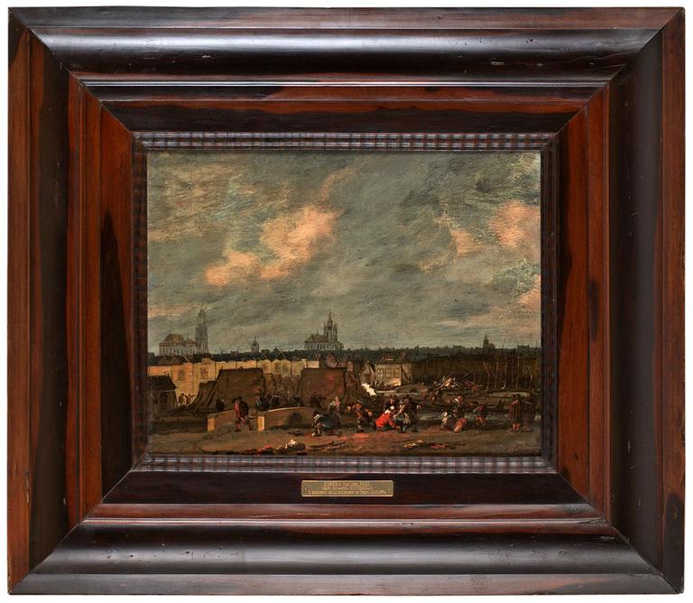 Adriaen Lievensz. van der Poel Tillskriven, Krutmagasinsexplosionen i Delft 1654.