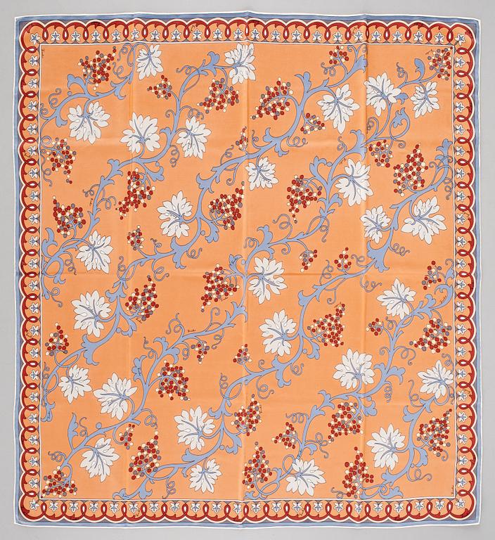 A silk scarf by Emilio Pucci.