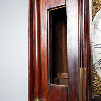 A 18th century grandfather clock.