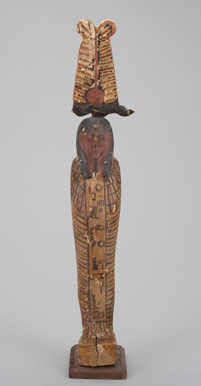 SKULPTUR, Egypten, Osiris, troligen ptolemaisk tid.
