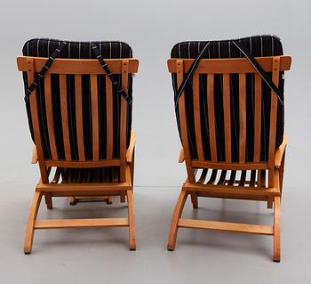 DÄCKSTOLAR, 1 par, Brogrens, 1900-/2000-tal.