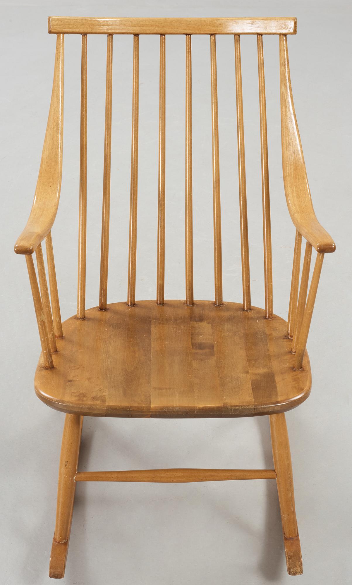 A rocking chair by Lena Larsson, Nässjö Stolfabrik.