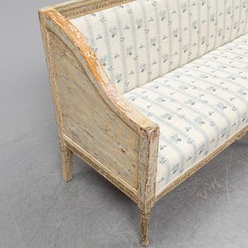 An end of the 18th Century Gustavian sofa.