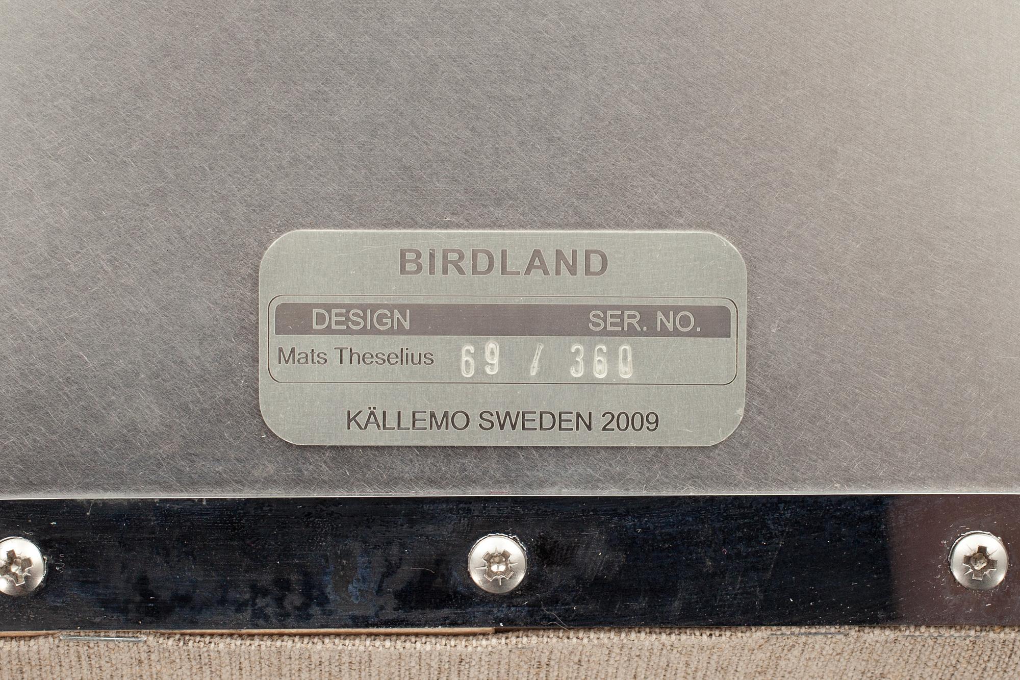 MATS THESELIUS, fåtölj, "Birdland", Källemo AB, Värnamo ca 2009.