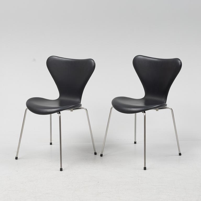 Arne Jacobsen, stolar, 7 st, Republic of Fritz Hansen, 2000-tal.