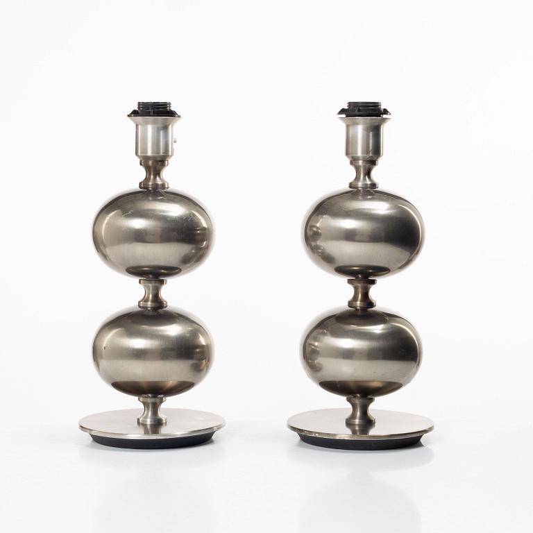 A pair of table lamps, Stilarmatur, second half of the 20th century.