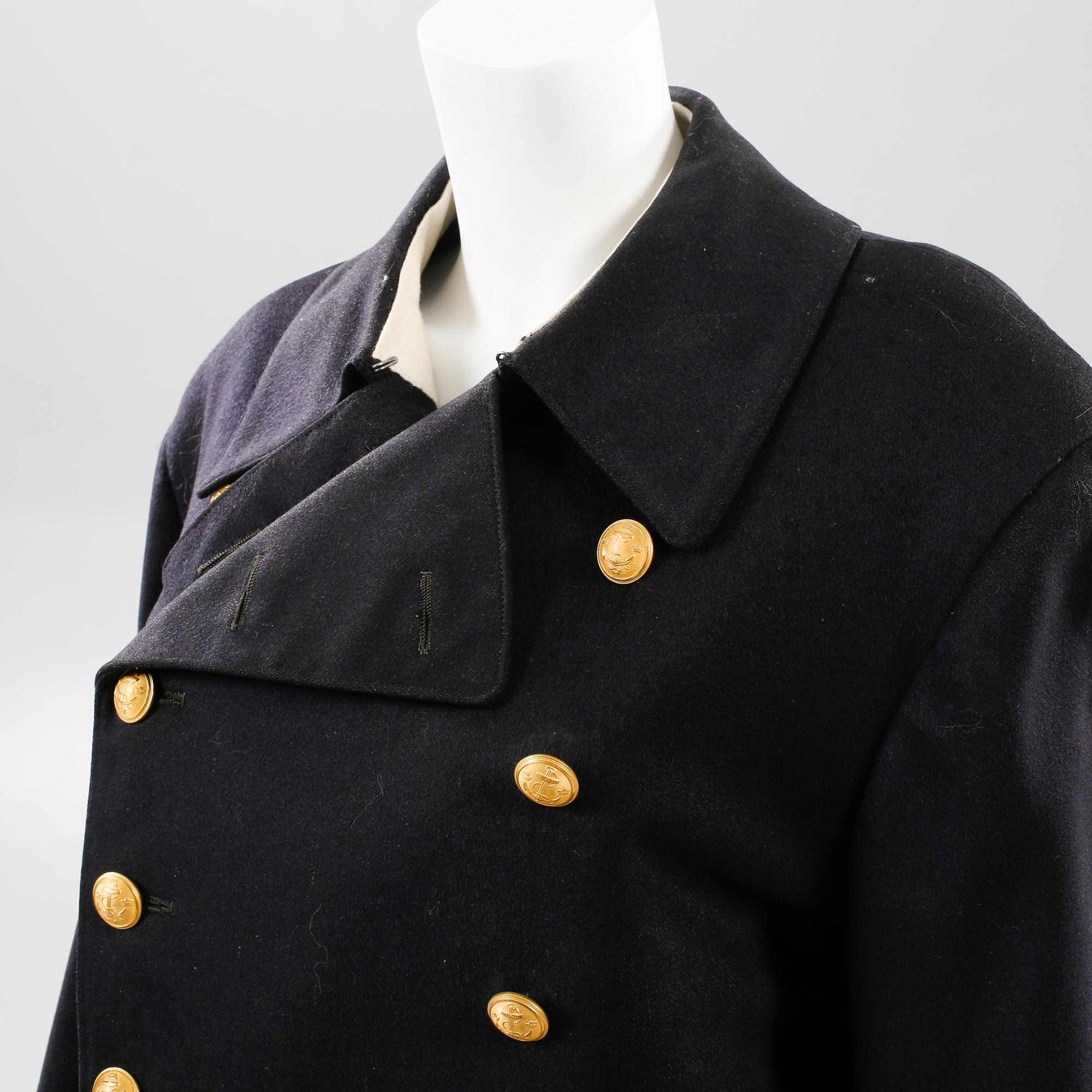 A coat from the Swedish royal navy, the 1950s.