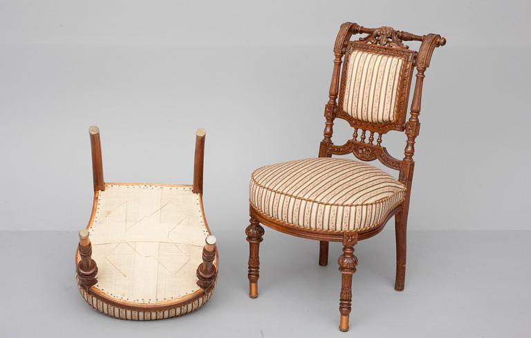TUOLEJA, 4 kpl, uusrenessanssi, mahdollisesti Paischeff, 1800-luvun loppu.