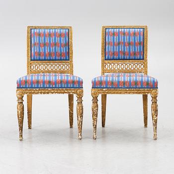 Chairs, a pair, Late Gustavian, early 19th century.