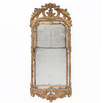 A Swedish Rococo mirror, second half of the 18th century.