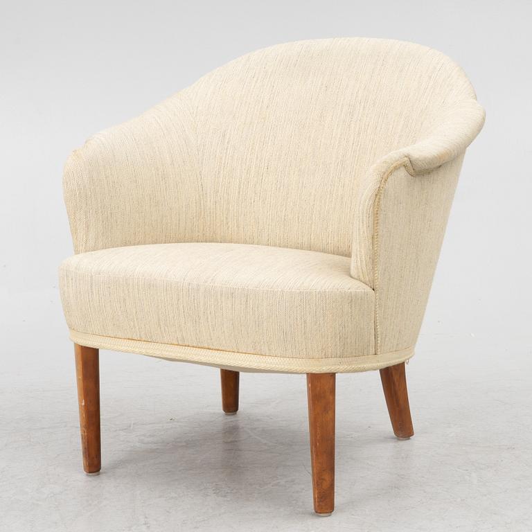 Carl Malmsten, a "Lillpaddan" armchair, Sweden, mid20th century.