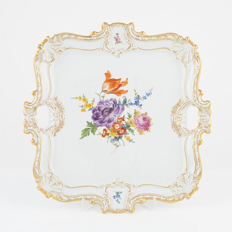 A Rococo style Porcelain Tray, Meissen, Germany, 1943-1945.