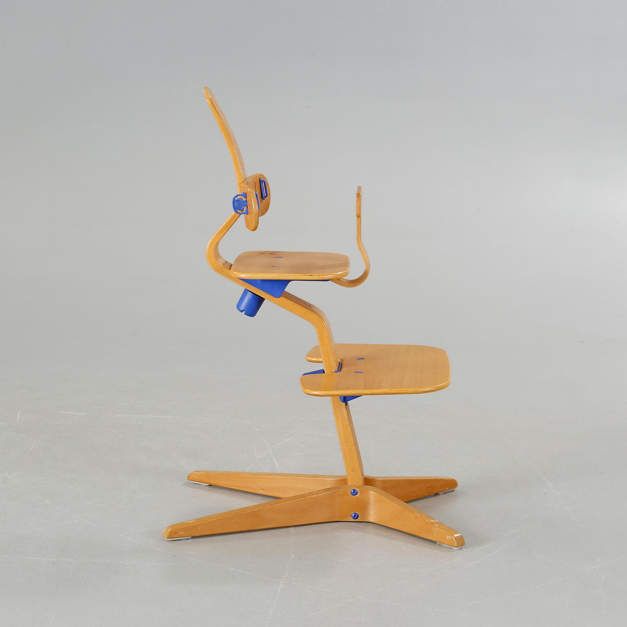A child chair by Peter Opsvik for Stokke, late 20th century.