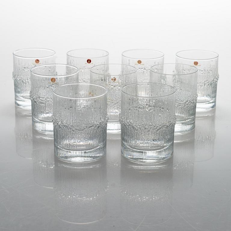 Tapio Wirkkala, a 24-piece set of "Niva" glassware, Iittala. In production 1972-1992.
