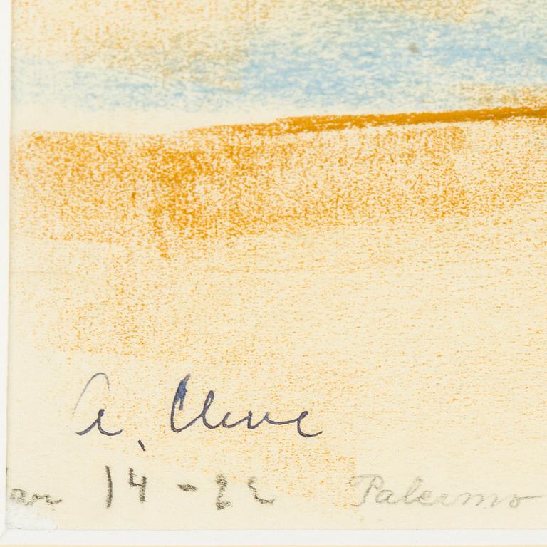 AGNES CLEVE, pastel, stamped signature A. Cleve.