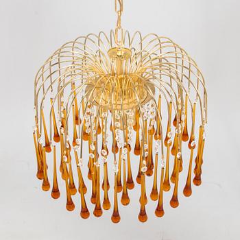 A Venini Murano ceiling lamp, 1960s/70s.