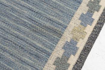 A flat weave carpet, 'Kastellholm' by Ingegerd Silow, c. 160 x 84 cm, signed IS,.