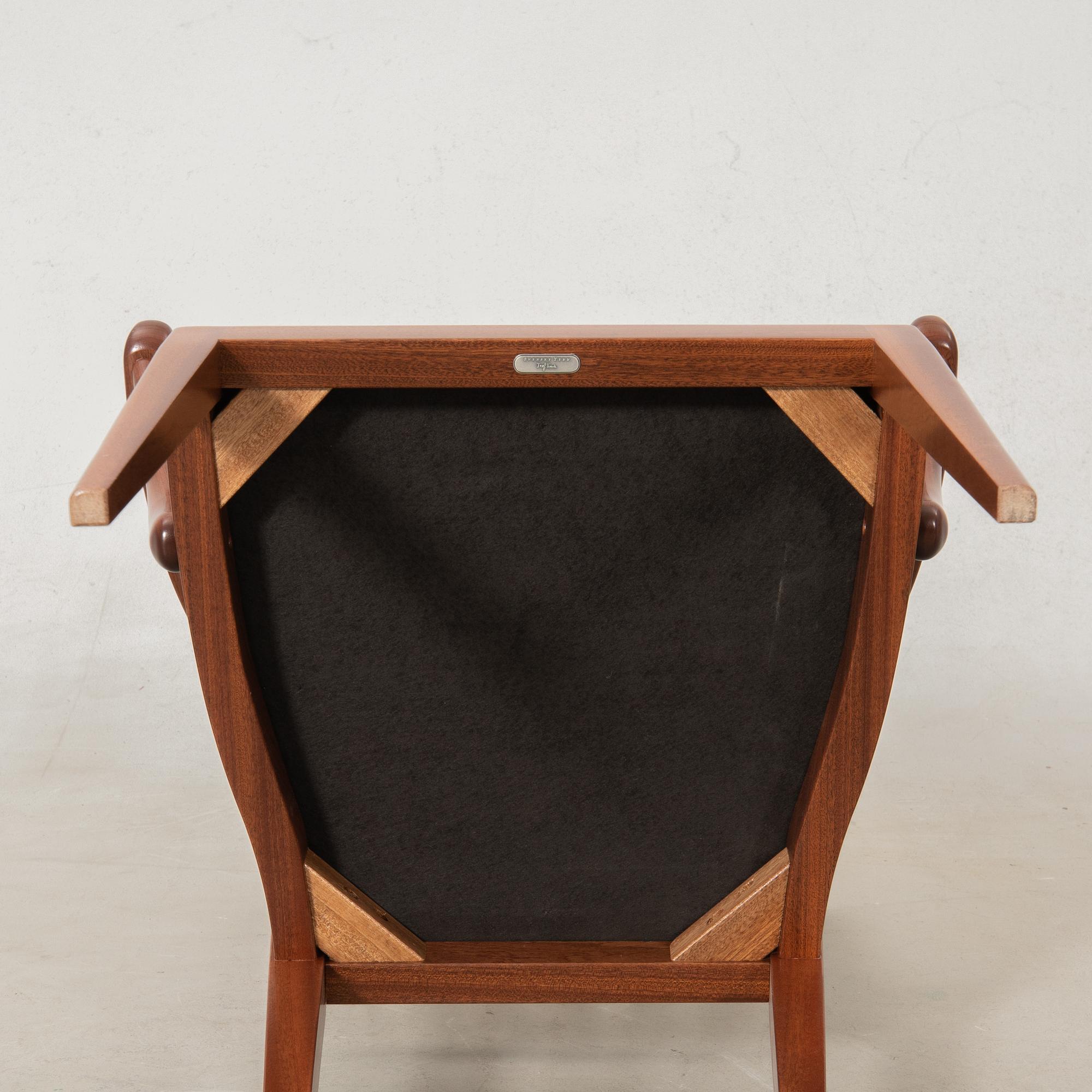 Josef Frank, armchairs a pair, model 1165, Svenskt Tenn.