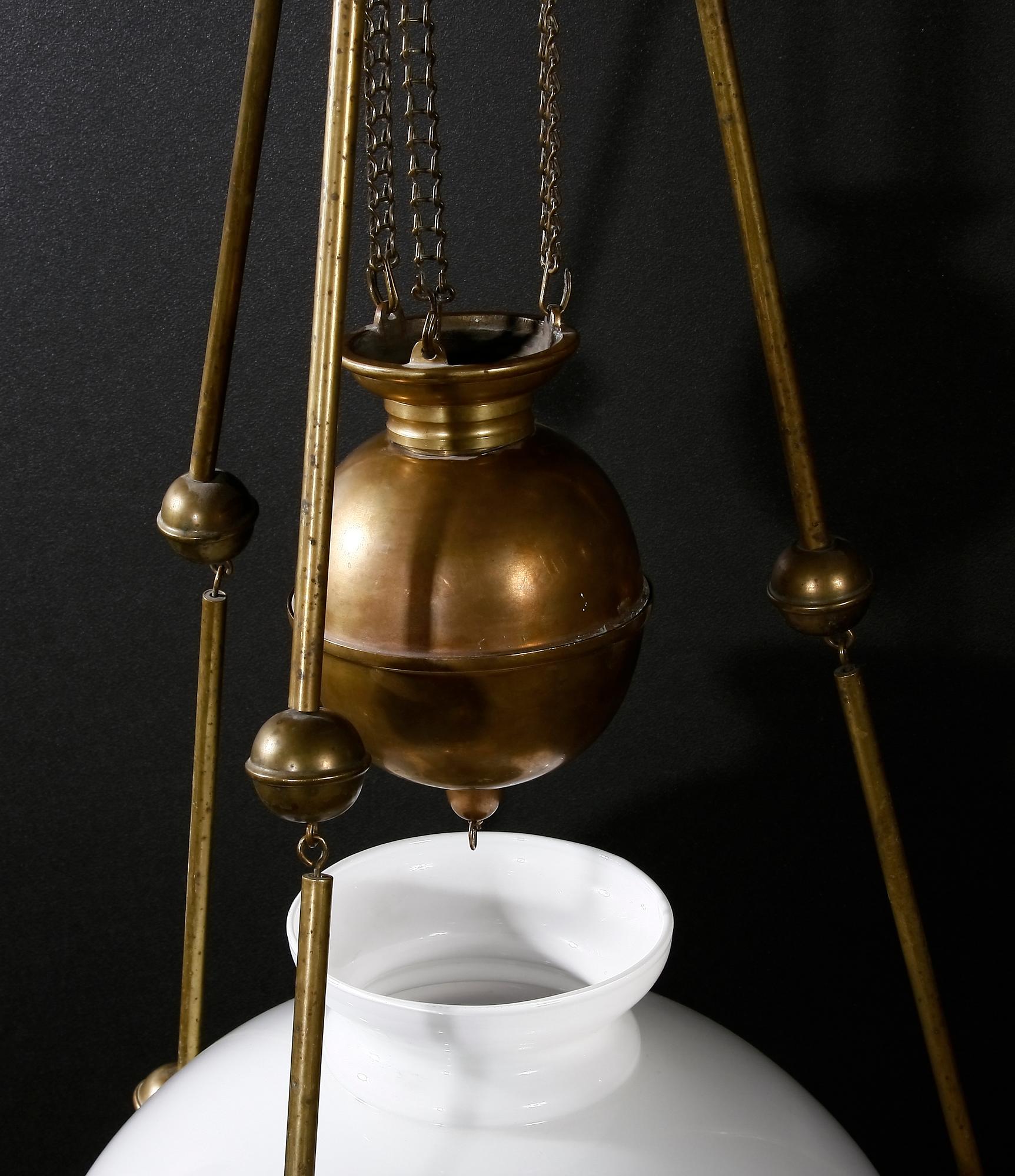 FOTOGENLAMPA, mässing, 1800/1900-tal.