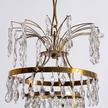 Chandelier. Late Gustavian, late 18th century.
