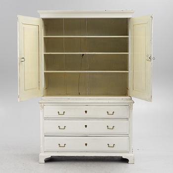 A late Gustavian cabinet, circa 1800.