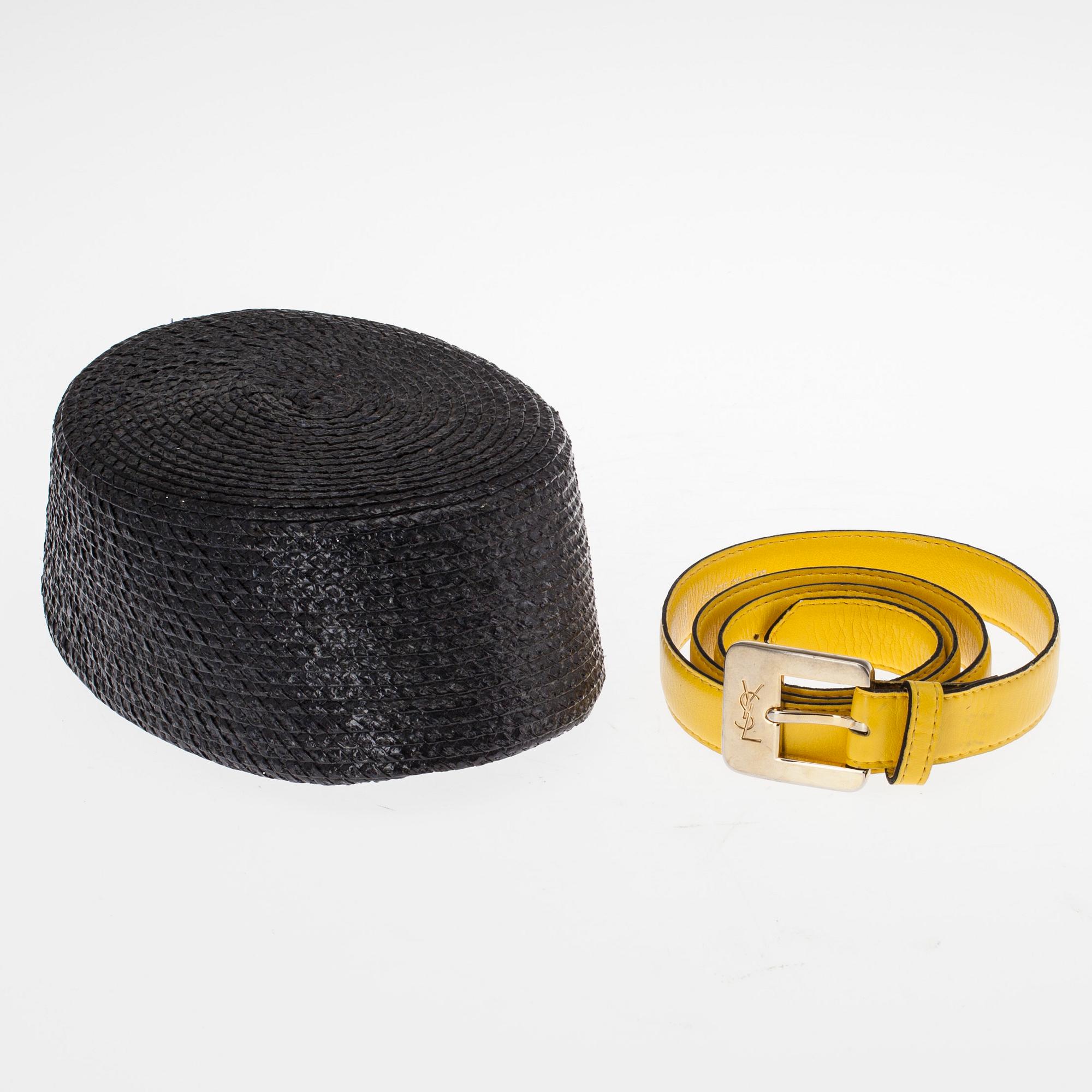 HATT och BÄLTE, Yves Saint Laurent.