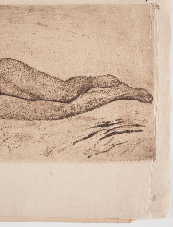 Lotte Laserstein, "Schlafender weiblicher Akt".