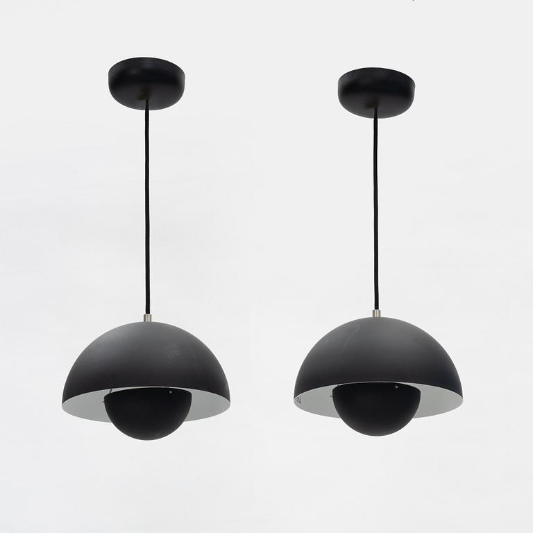 Verner Panton, taklampor, ett par "Flowerpot", VP1, &tradition.