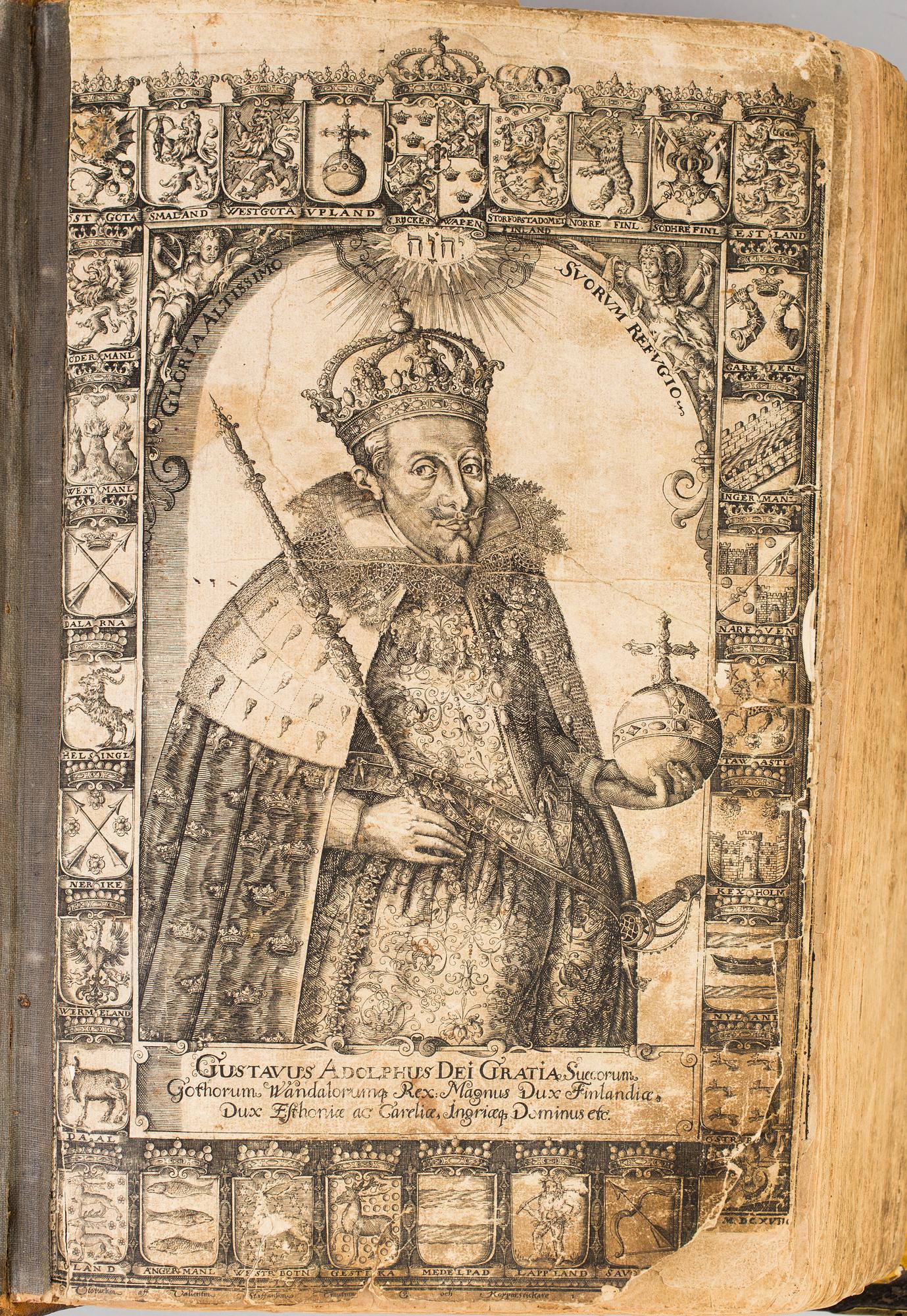 GUSTAV II ADOLFS BIBEL, THET ÄR, ALL THEN HELGHA SCRIFFT, PÅ SWENSKO, Stockholm 1618.