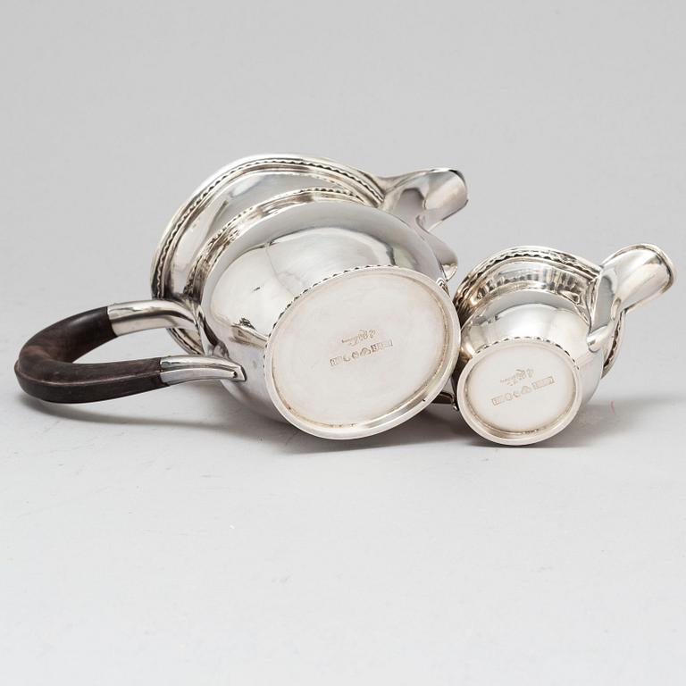 A Swedish mid 20th century silver coffee-set, mark of Eric Råström, Stockholm 1953.