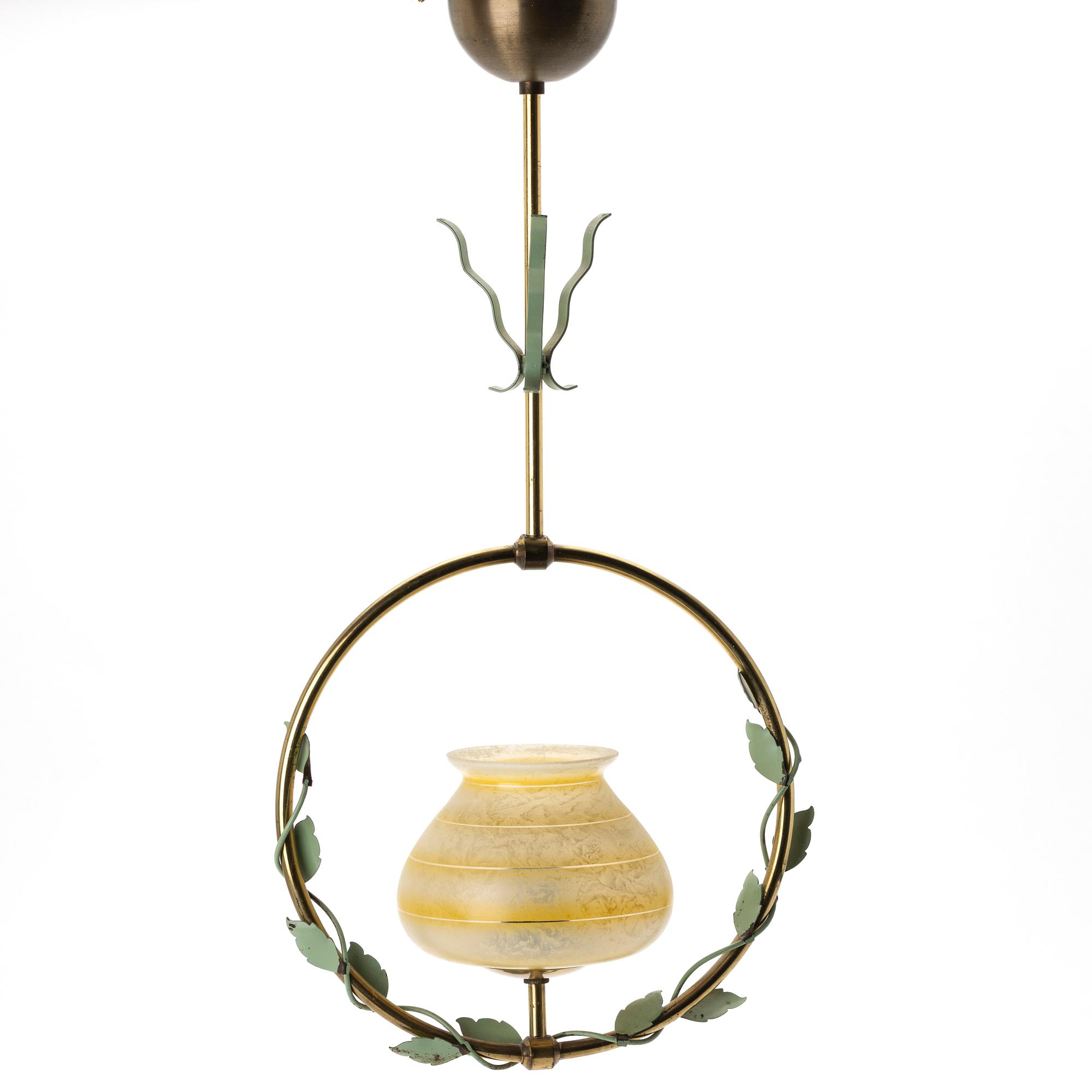 Ceiling lamp, Nybro Armaturfabrik, model 34, mid-20th century.