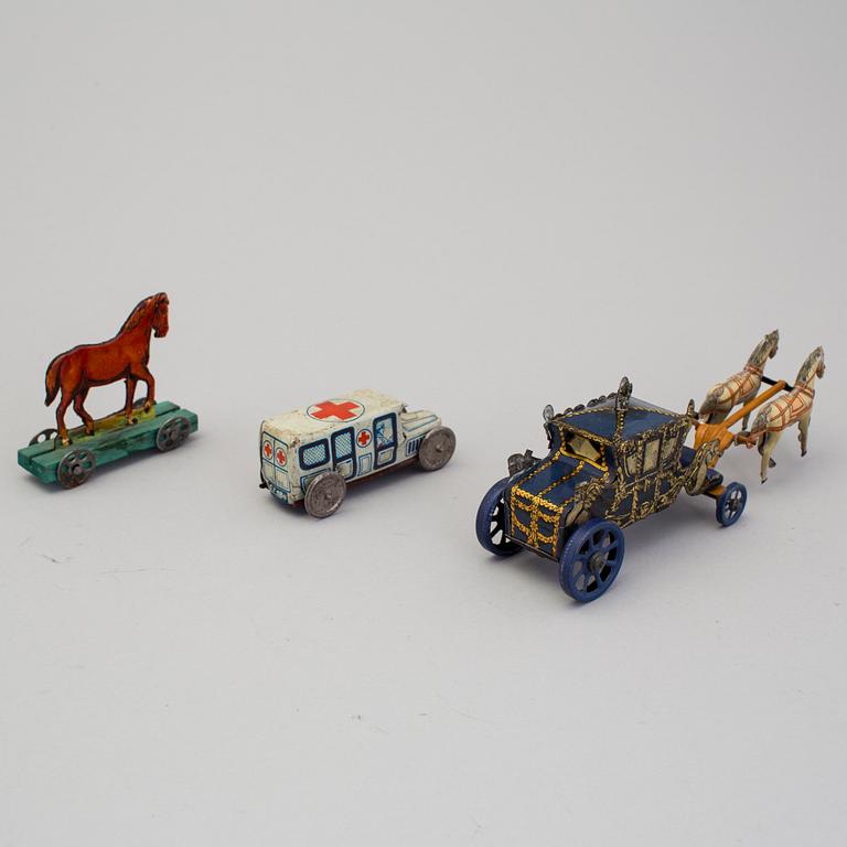 PENNY TOYS, 9 stycken, bland annat Tyskland, 1910/20-tal.