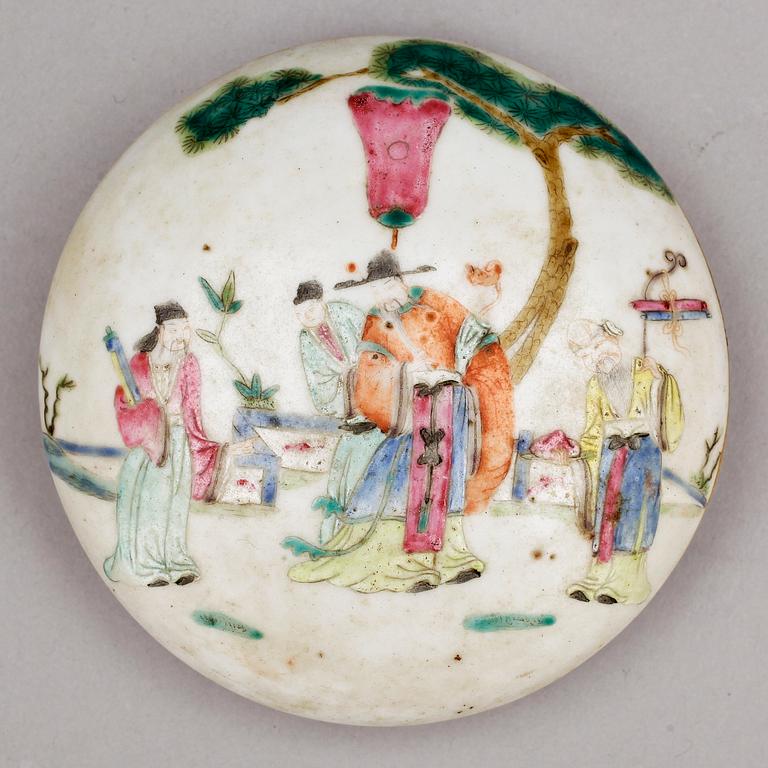 LOCKASK/DOSA, porslin, Kina, trol sent 1800-tal.