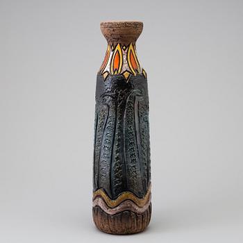 A Unique Marian Zawadzki earthenware floor vase.