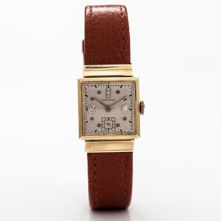 Longines wristwatch, 20 x 21 mm.