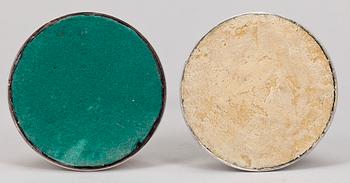 LJUSTAKAR, ett par, silver, Norge, 1900-tal.